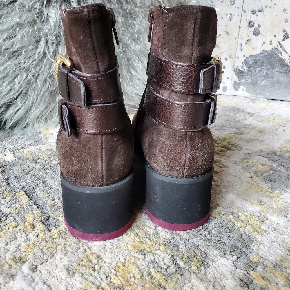 Kanna Ankle Boota In Mocha Suede